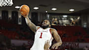 Dec 28, 2023; Norman, Oklahoma, USA; Oklahoma Sooners forward John Hugley IV (1) goes up for a dunk