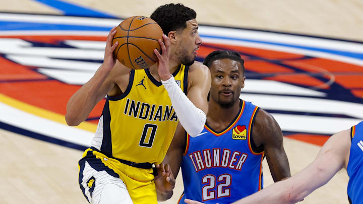 Tyrese Haliburton mustered only 16 points in Game 2 loss. Tyrese Haliburton mustered only 16 points in Game 2 loss.