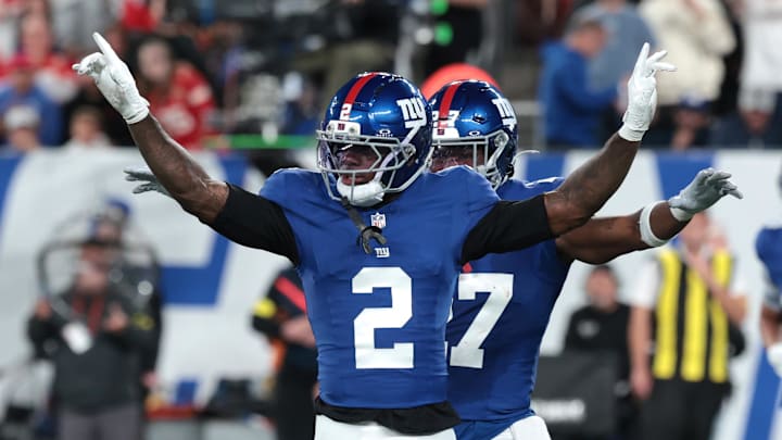 Deonte Banks made in impact in his first game of the season at kick returner for the NY Giants.