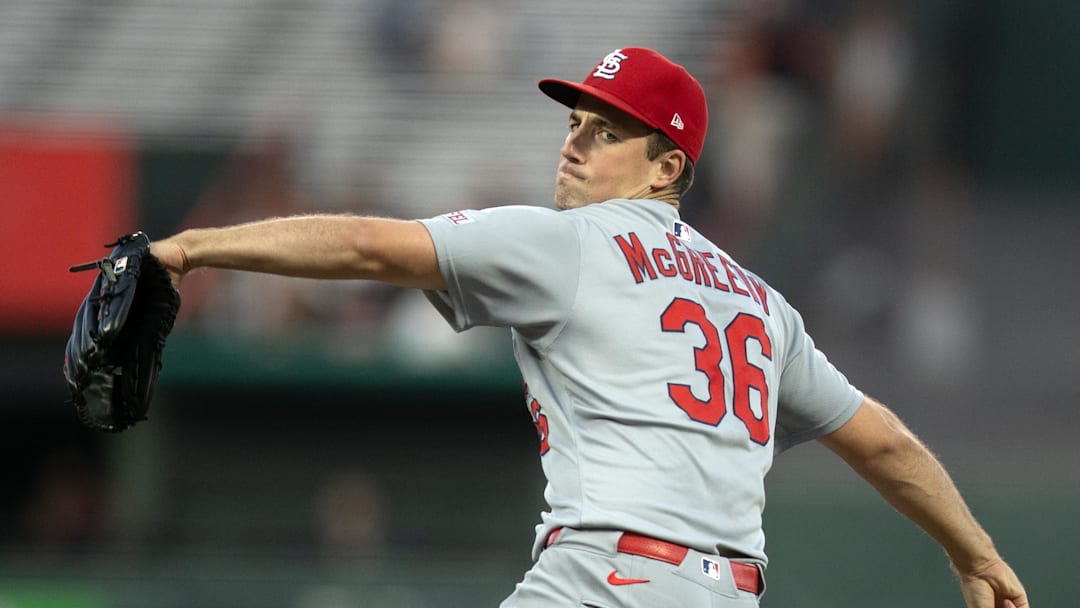 Sep 22, 2025; San Francisco, California, USA; St. Louis Cardinals starting pitcher Michael McGreevy (36) delivers a pitch against the San Francisco Giants during the first inning at Oracle Park. Mandatory Credit: D. Ross Cameron-Imagn Images Sep 22, 2025; San Francisco, California, USA; St. Louis Cardinals starting pitcher Michael McGreevy (36) delivers a pitch against the San Francisco Giants during the first inning at Oracle Park. Mandatory Credit: D. Ross Cameron-Imagn Images