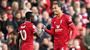 Mane and Van Dijk celebrate