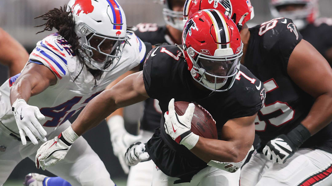 Atlanta Falcons RB Bijan Robinson remains the top player at his position in Fab's 2026 Fantasy Running Back Rankings. 