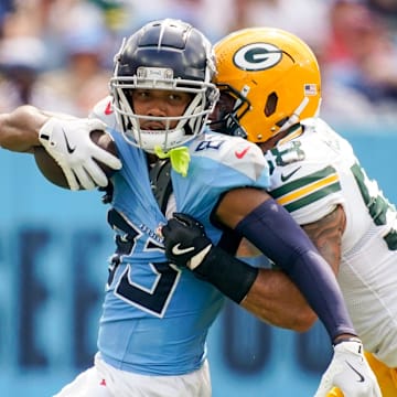 Clairton graduate Tyler Boyd, seen here playing for the Tennessee Titans, will be at a ribbon cutting Thursday to celebrate his high school's new stadium. 