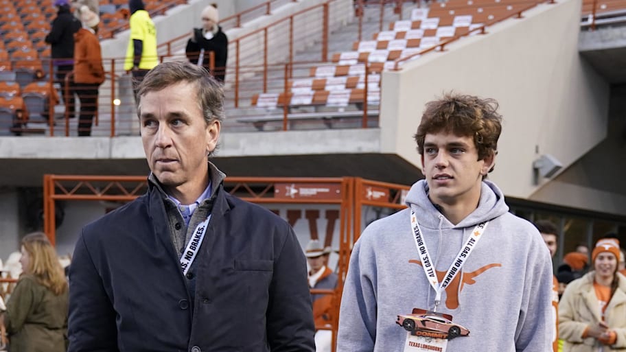 Manning (right) was already the apple of college football coaches' eyes before he even had braces.  | Scott Wachter-Imagn Images
