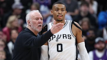 Gregg Popovich, Keldon Johnson, San Antonio Spurs