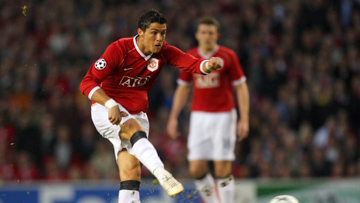 Manchester United's Portuguese midfielde...