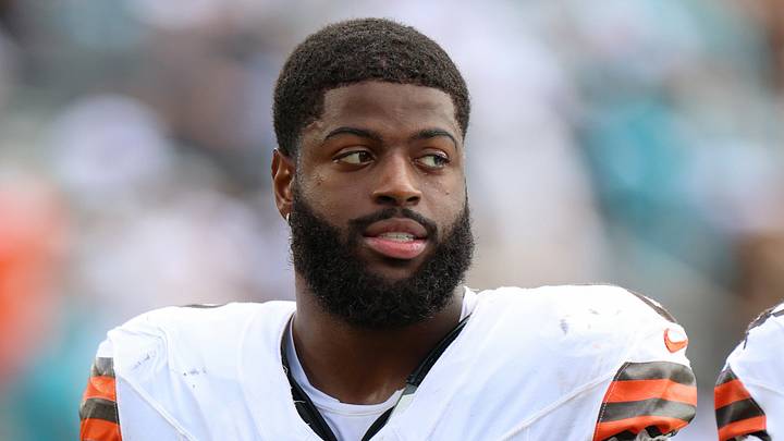 Cleveland Browns defensive end Jared Verse.