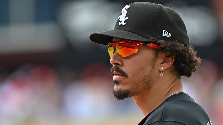 Jun 7, 2026; Philadelphia, Pennsylvania, USA; Chicago White Sox third baseman Miguel Vargas (20) against the Philadelphia Phillies during the sixth inning at Citizens Bank Park. Mandatory Credit: Eric Hartline-Imagn Images