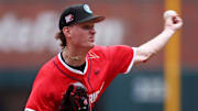 White Sox prospect Noah Schultz (22) pitches during the 2025 MLB All-Star Futures Game at Truist Park. 