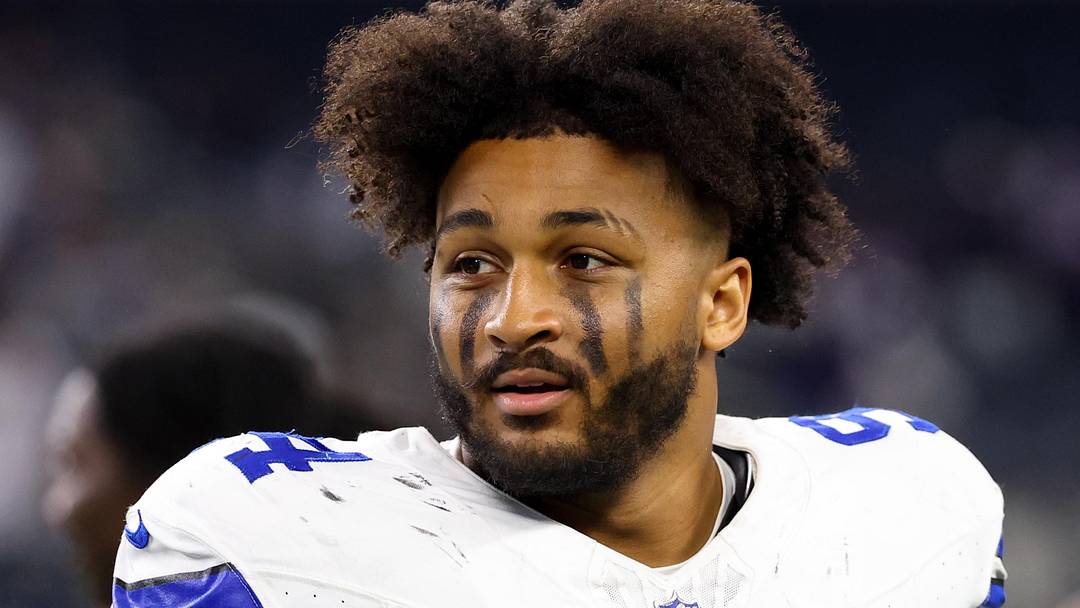 Dallas Cowboys defensive end Marshawn Kneeland after the game against the Baltimore Ravens at AT&T Stadium. 