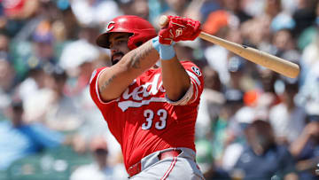Cincinnati Reds infielder Christian Encarnacion-strand