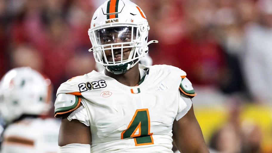 Miami Hurricanes defensive lineman Rueben Bain Jr. 