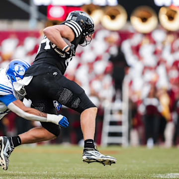 BYU linebacker Jack Kelly against Iowa State