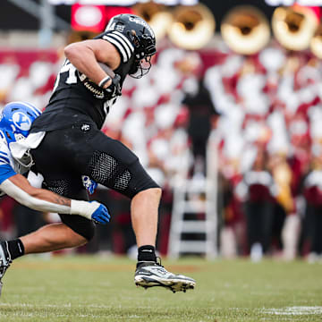 BYU linebacker Jack Kelly against Iowa State