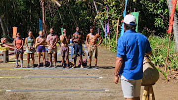 “Coconut Etiquette’” – One castaway struggles coming to grips with betraying their allies. Power in the game is up for grabs when one castaway is chosen for a journey and must decide if the risk is worth the reward. Then, paranoia runs rampant when a castaway knowingly tries to stir up chaos on SURVIVOR, Wednesday, May 7 (8:00 - 9:30 PM, ET/PT) on the CBS Television Network, and available to stream on Paramount+*. Jeff Probst serves as host and executive producer. Pictured (L-R): Kamilla