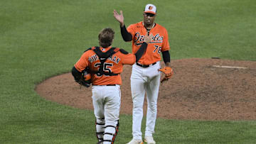 Aug 26, 2023; Baltimore, Maryland, USA; Baltimore Orioles relief pitcher Yennier Cano (78)