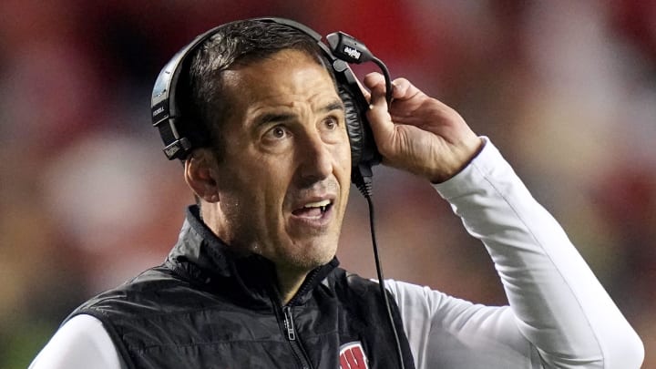 Wisconsin head coach Luke Fickell is shown during the first quarter of their game against Nebraska Saturday, November 18, 2023 at Camp Randall Stadium in Madison, Wisconsin.