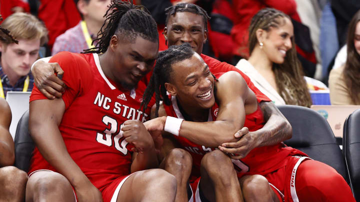 NC State basketball players DJ Burns and DJ Horne