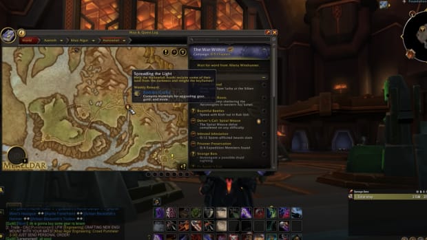 World of Warcraft: The War Within zone specific objectives.