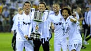 Cristiano Ronaldo, el máximo goleador del Real Madrid, una de las veces que ganó la Copa del Rey 