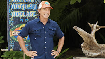 “Cherry on Top” – Revenge is a dish best served cold when one castaway tries to get back at the person who eliminated their day one. One castaway’s journey becomes a race against mother nature to outrun the tides. Then, a new version of a familiar challenge stands between castaways and the immunity necklace, on SURVIVOR, Wednesday, Dec. 3 Jeff Probst. Photo: CBS ©2025 CBS Broadcasting, Inc. All Rights Reserved. 