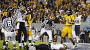 Dec 1, 2007, Morgantown, WV, USA; Pittsburgh Panthers running back (25) LeSean McCoy runs the ball close to the goal line but does not get the touchdown in the West Virginia Mountaineers 13-9 loss to the Pittsburgh Panthers at Mylan Puskar Stadium. Duhart recovered the fumble. Mandatory Credit: Bob Donnan-Imagn Images