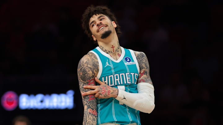 LaMelo Ball found Kon Knueppel for a three in funny fashion Monday