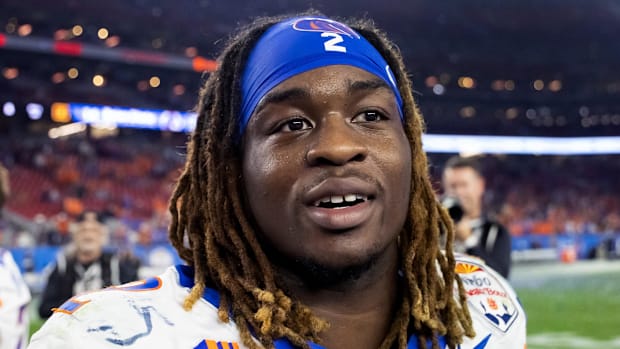 Before embarking on his college career at Boise State, running back Ashton Jeanty starred at Lone Star high school in Texas.
