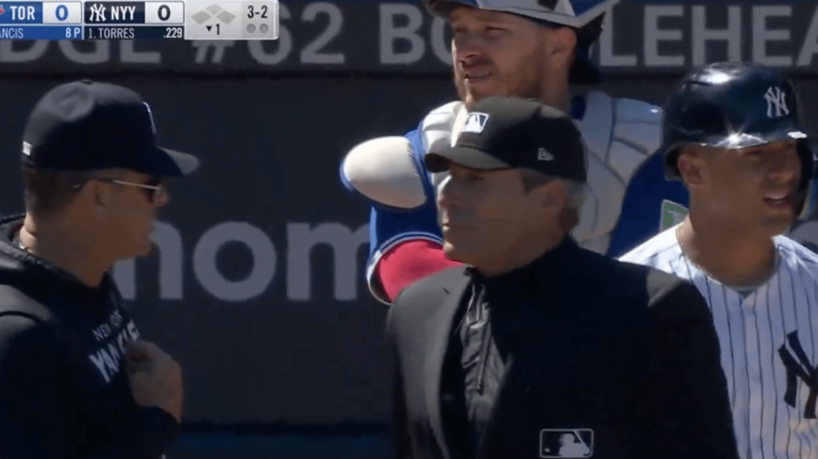 MLB umpire Angel Hernandez drew the ire of Yankee Stadium fans during Sunday's Yankees-Blue Jays. 