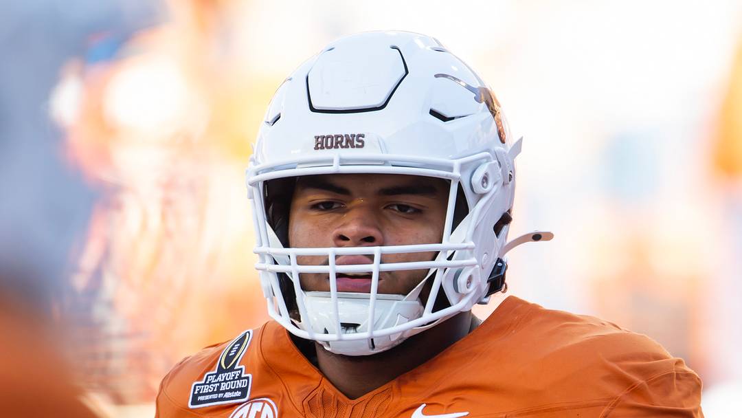 Texas Longhorns offensive lineman Trevor Goosby against the Clemson Tigers during the CFP National playoff first round at Darrell K Royal-Texas Memorial Stadium. Texas Longhorns offensive lineman Trevor Goosby against the Clemson Tigers during the CFP National playoff first round at Darrell K Royal-Texas Memorial Stadium.