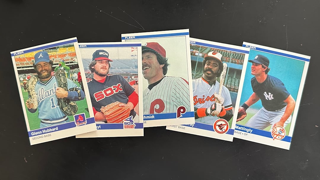 Assorted 1984 Fleer baseball cards