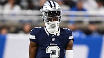 Dallas Cowboys wide receiver George Pickens during the first half against the Detroit Lions at Ford Field.