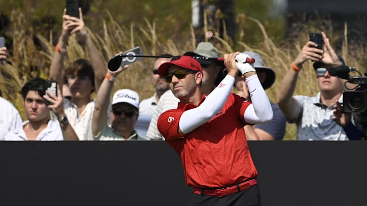 Sergio Garcia, pictured at the 2024 LIV Golf Chicago tournament, may not be done yet with his Ryder Cup career. Sergio Garcia, pictured at the 2024 LIV Golf Chicago tournament, may not be done yet with his Ryder Cup career.