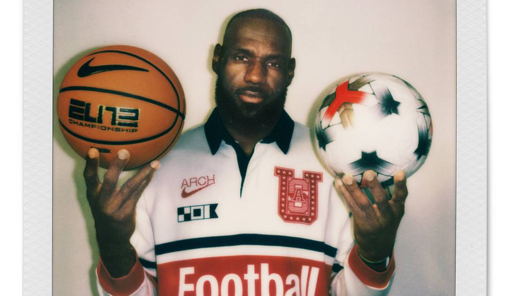 LeBron James' polaroid photo for Nike. LeBron James' polaroid photo for Nike.