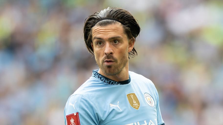 Jack Grealish looking perplexed for Man City.