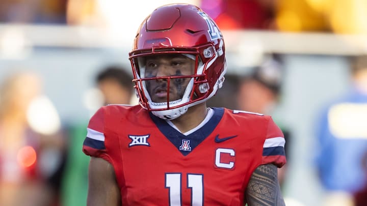 Arizona Wildcats quarterback Noah Fifita (11) is drawing high praise for his development this offseason. Arizona Wildcats quarterback Noah Fifita (11) is drawing high praise for his development this offseason.