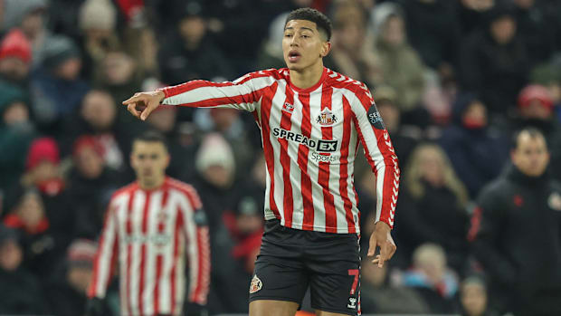 Jobe Bellingham in action for Sunderland