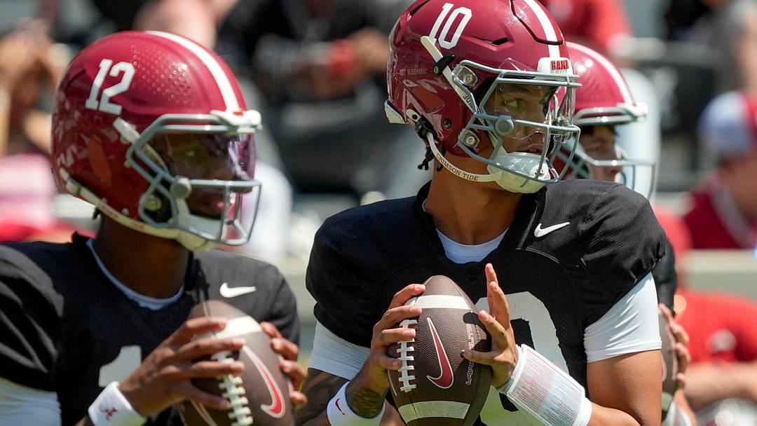April 11, 2026; Tuscaloosa, AL, USA; during the Alabama A Day at Bryant-Denny Stadium.
