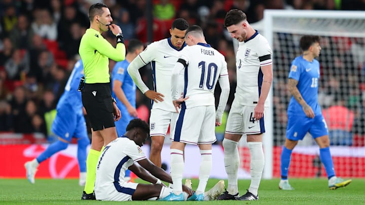 Bukayo Saka felt discomfort in the England game