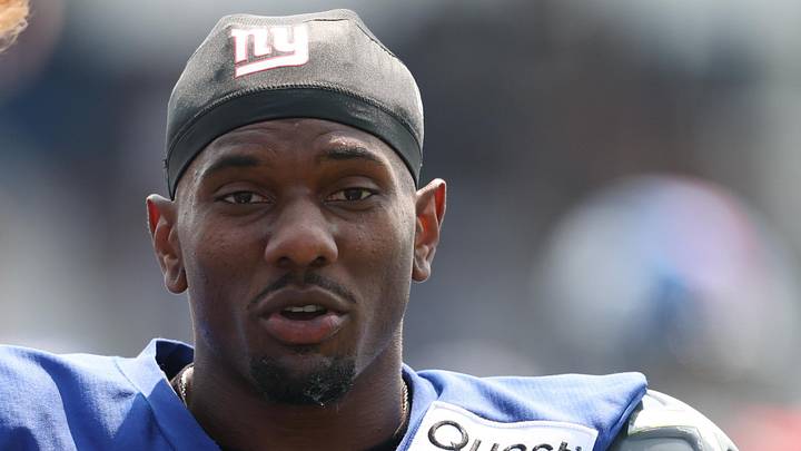 Aug 4, 2025; East Rutherford, NJ, USA; New York Giants wide receiver Malik Nabers (1) on the field during training camp at Quest Diagnostics Training Center. Mandatory Credit: Vincent Carchietta-Imagn Images