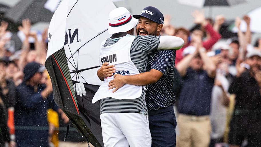 J.J. Spaun's U.S. Open-winning putt yielded an incredible reaction in the NBC broadcast booth.   | Bill Streicher-Imagn Images