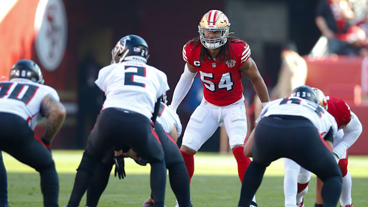 San Francisco 49ers linebacker Fred Warner (54)