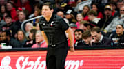 Cincinnati Bearcats head coach Wes Miller coaches in the first half of a NCAA men’s basketball game between the Cincinnati Bearcats and Texas Tech Red Raiders, Tuesday, Jan. 21, 2025, at Fifth Third Arena in Cincinnati