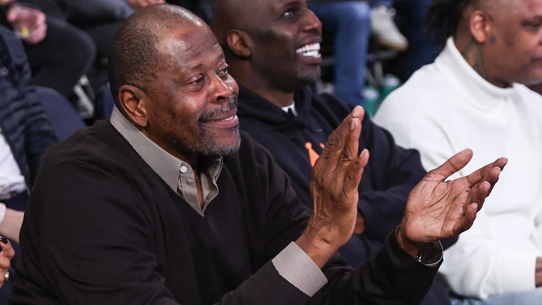 Nov 12, 2025; New York, New York, USA;  Former NBA center Patrick Ewing at Madison Square Garden. Mandatory Credit: Wendell Cruz-Imagn Images