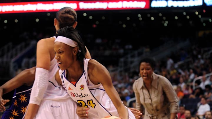 June 4, 2010; Phoenix, AZ, USA; Phoenix Mercury guard DeWanna Bonner (24) drives the ball during the second half in at US Airways Center. The Mercury defeated the Sparks 90-89. Mandatory Credit: Jennifer Stewart-Imagn Images June 4, 2010; Phoenix, AZ, USA; Phoenix Mercury guard DeWanna Bonner (24) drives the ball during the second half in at US Airways Center. The Mercury defeated the Sparks 90-89. Mandatory Credit: Jennifer Stewart-Imagn Images