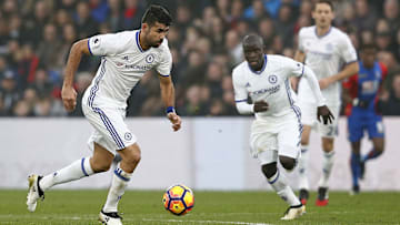 Diego Costa et Ngolo Kanté à Chelsea