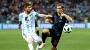 Partida entre Croácia e Argentina colocará dois craques frente a frente