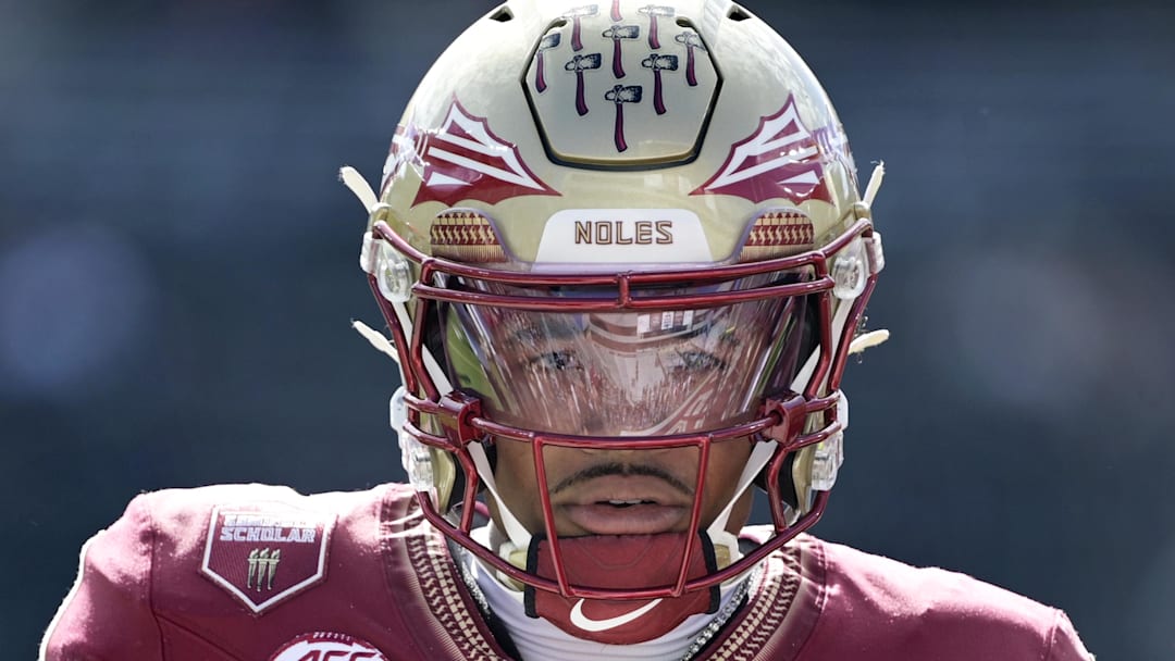 Oct 11, 2025; Tallahassee, Florida, USA; Florida State Seminoles quarterback Thomas Castellanos (1) before the game against the Pittsburgh Panthers at Doak S. Campbell Stadium. Mandatory Credit: Melina Myers-Imagn Images Oct 11, 2025; Tallahassee, Florida, USA; Florida State Seminoles quarterback Thomas Castellanos (1) before the game against the Pittsburgh Panthers at Doak S. Campbell Stadium. Mandatory Credit: Melina Myers-Imagn Images