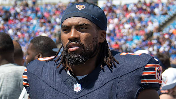 Chicago Bears offensive lineman Braxton Jones.