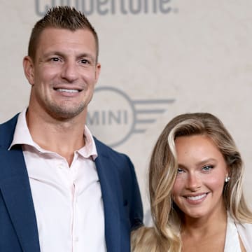Rob Gronkowski, Camille Kostek at the 2025 SI Swimsuit Issue launch party